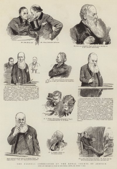 Die Parnell-Kommission am Royal Courts of Justice von Sydney Prior Hall