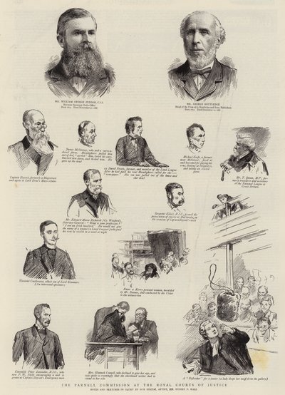 Die Parnell-Kommission am Royal Courts of Justice von Sydney Prior Hall