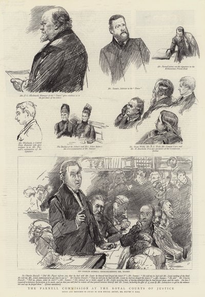 Die Parnell-Kommission am Royal Courts of Justice von Sydney Prior Hall