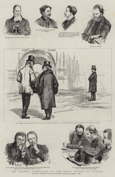 Die Parnell-Kommission am Royal Courts of Justice von Sydney Prior Hall