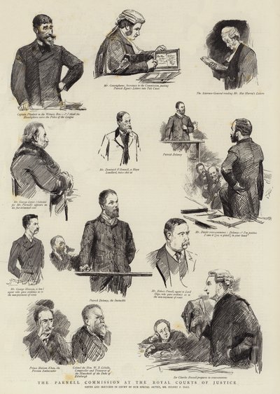Die Parnell-Kommission am Royal Courts of Justice von Sydney Prior Hall