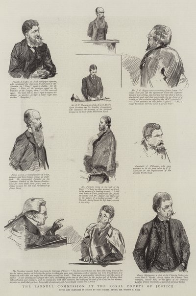 Die Parnell-Kommission am Royal Courts of Justice von Sydney Prior Hall