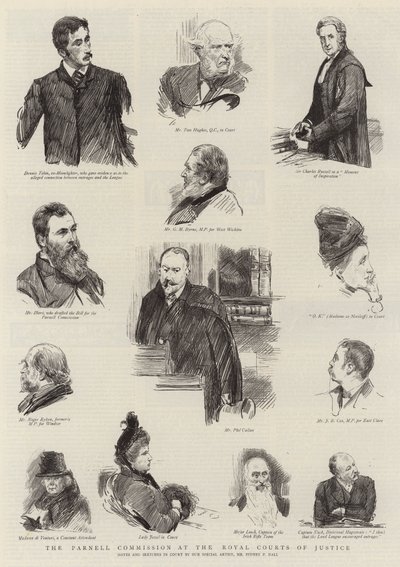 Die Parnell-Kommission am Royal Courts of Justice von Sydney Prior Hall