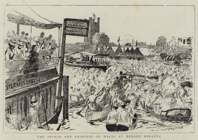 Der Prinz und die Prinzessin von Wales bei der Henley-Regatta von Sydney Prior Hall