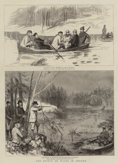 Der Prinz von Wales in Schweden von Sydney Prior Hall