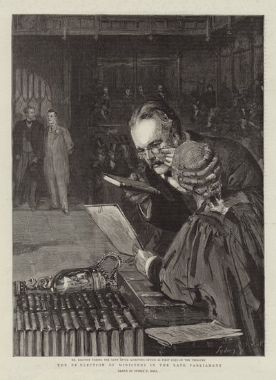 Die Wiederwahl der Minister im letzten Parlament von Sydney Prior Hall