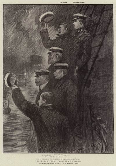 Die königliche Tour, Abschied von Malta von Sydney Prior Hall