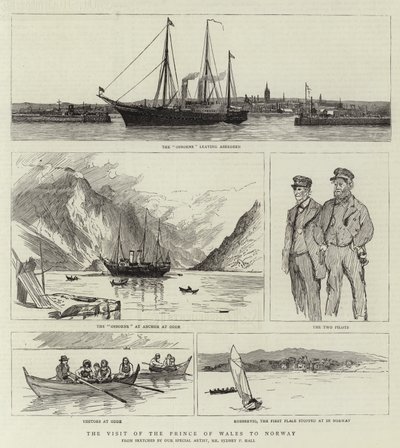 Der Besuch des Prinzen von Wales in Norwegen von Sydney Prior Hall