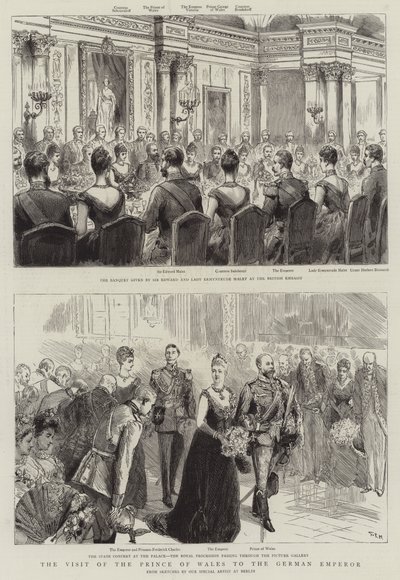 Der Besuch des Prinzen von Wales beim deutschen Kaiser von Sydney Prior Hall