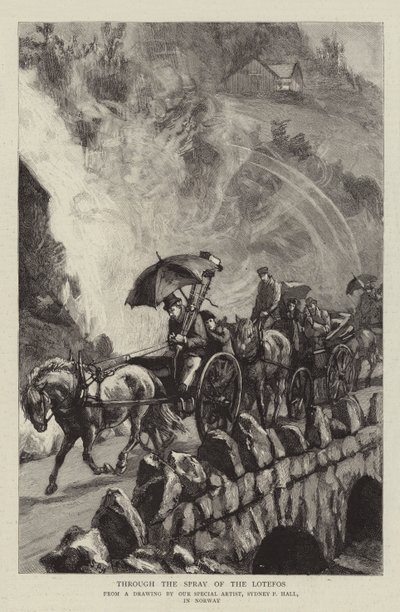 Durch den Sprühnebel des Lotefos von Sydney Prior Hall