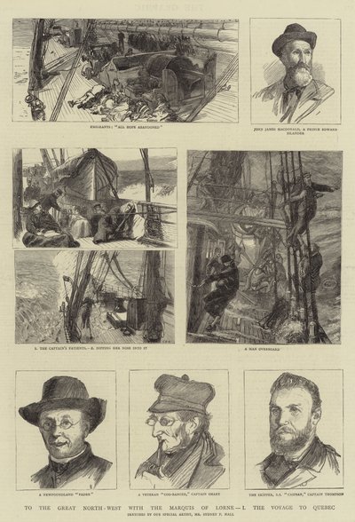 Zum großen Nordwesten mit dem Marquis von Lorne, I, die Reise nach Quebec von Sydney Prior Hall