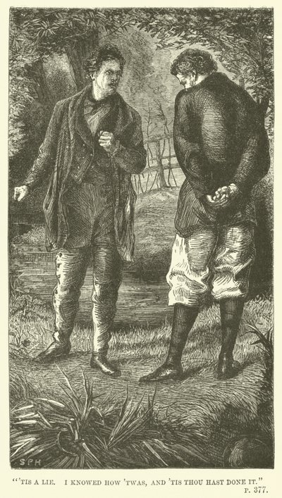 Illustration für Tom Brown in Oxford von Thomas Hughes von Sydney Prior after Hall