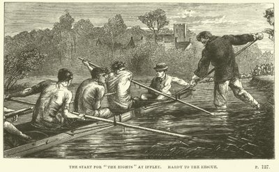 Illustration für Tom Brown in Oxford von Thomas Hughes von Sydney Prior after Hall