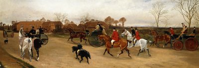 Lasst uns der fröhlichen Menge beitreten, die lachend weiterzieht, und wir werden heute alle auf die Jagd gehen von Sylvester Martin