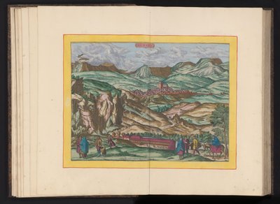 Ansicht von Alhama de Granada von Symon Novelanus (possibly)
