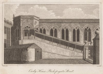 Crosby Hall, Bishopsgate Street, London von T. Prattent