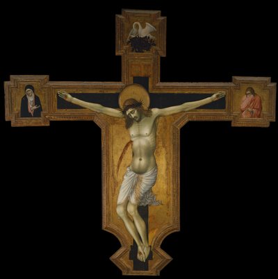 Christus am Kreuz von Taddeo di Bartolo