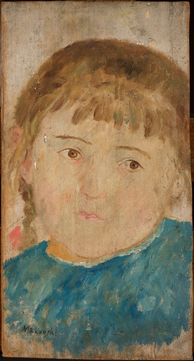 Mädchen im blauen Kleid von Tadeusz Makowski