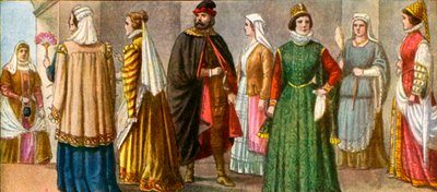 Italienische Kleidung des 16. Jahrhunderts von Tancredi Scarpelli