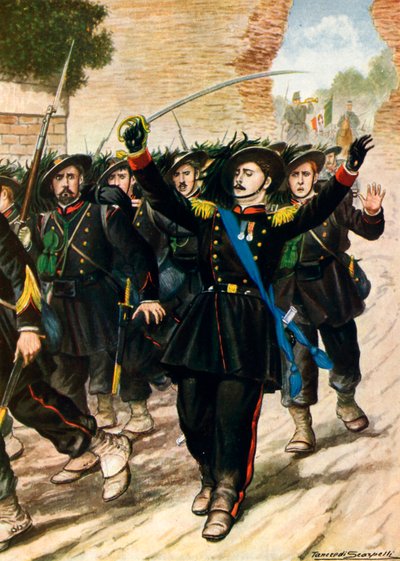20. September 1870: Porta Pia - Durchbrechen der Mauern von Tancredi Scarpelli