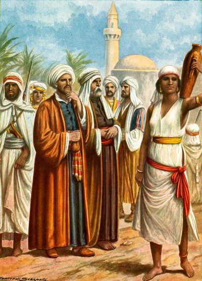 Araber - männliche und weibliche Beduinen von Tancredi Scarpelli