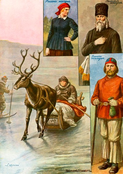 Kostüme aus Norwegen und Lappland von Tancredi Scarpelli