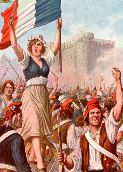 Französische Revolution - Die Erstürmung der Bastille von Tancredi Scarpelli