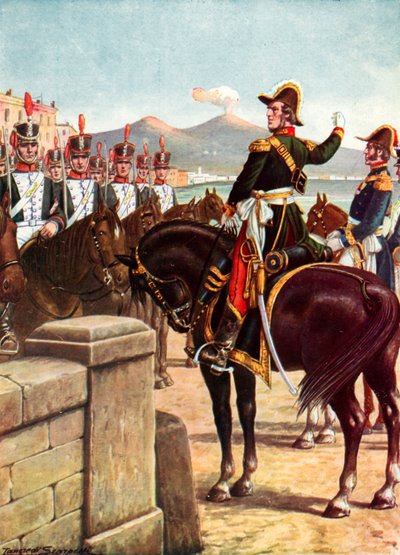 Guglielmo Pepe auf der Ponte della Maddalena in Neapel von Tancredi Scarpelli