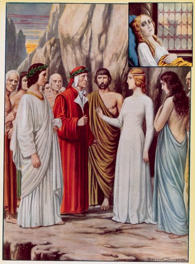 Illustration für Dantes Göttliche Komödie von Tancredi Scarpelli