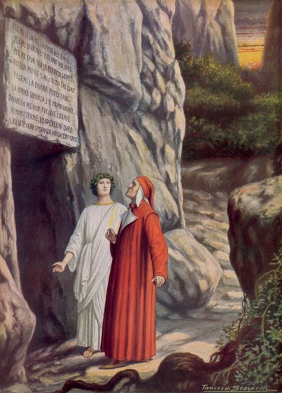 Illustration für Dantes Göttliche Komödie von Tancredi Scarpelli