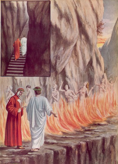 Illustration für Dantes Göttliche Komödie von Tancredi Scarpelli