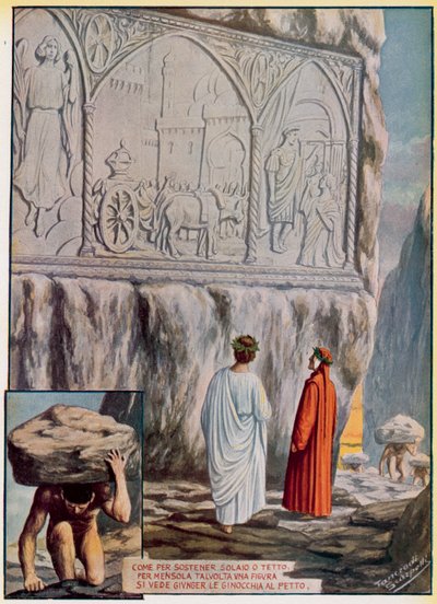 Illustration zur Göttlichen Komödie von Dante von Tancredi Scarpelli