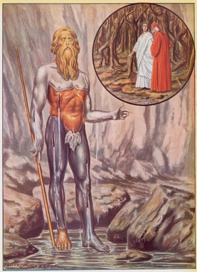 Illustration für Dantes Göttliche Komödie von Tancredi Scarpelli