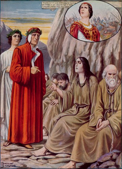 Illustration für Dantes Göttliche Komödie von Tancredi Scarpelli