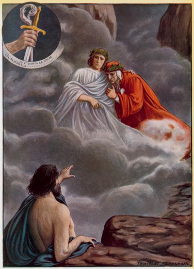 Illustration für Dantes Göttliche Komödie von Tancredi Scarpelli