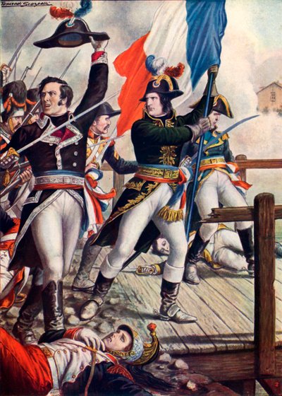 Napoleon Bonaparte in der Schlacht von Arcole von Tancredi Scarpelli