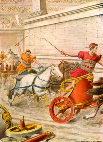Römisches Wagenrennen von Tancredi Scarpelli