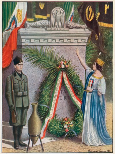 Der Altar auf dem Campidoglio für die Gefallenen der faschistischen Revolution von Tancredi Scarpelli