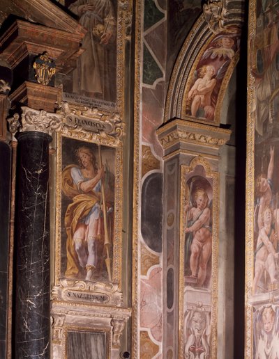 Fresken in der Kapelle des Schutzengels von Tanzio da Varallo