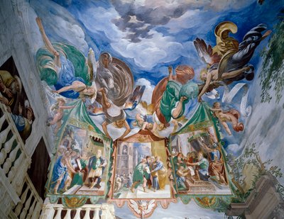 Jesus wird Pilatus vorgestellt, (Detail), Kapelle XXVII, Sacro Monte di Varallo Sesia, Italien von Tanzio da Varallo