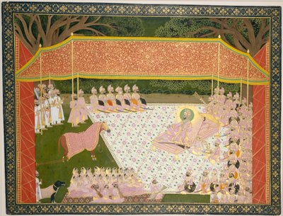 Maharana Sarup Singh inspiziert einen Preis-Hengst, 1845-46 von Tara