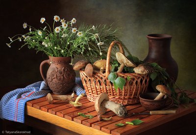 Herbstpilz-Stillleben von Tatyana Skorokhod