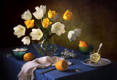 Frische Tulpe Stillleben von Tatyana Skorokhod