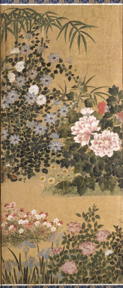 Blumen und Schmetterlinge von Tawaraya Sotatsu