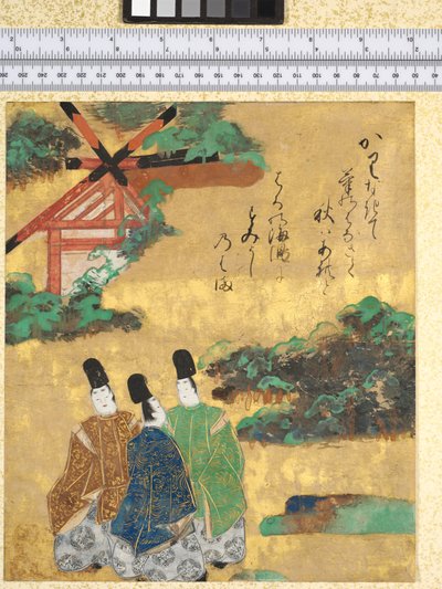 Der Strand von Sumiyoshi, Illustration aus "Die Geschichten von Ise", 1600-40 von Tawaraya Sotatsu