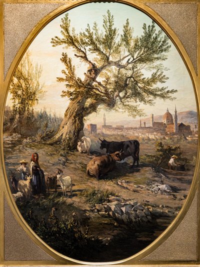 Blick auf den Arno und St. vom Belvedere-Fort von Telemaco Signorini