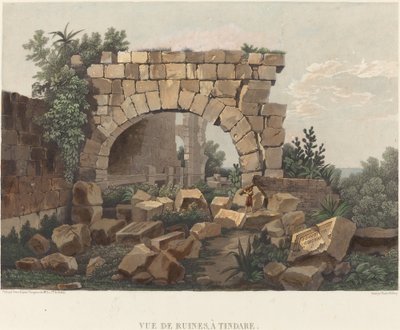 Ansicht von Ruinen in Tindari von Thales Fielding after Comte de Forbin