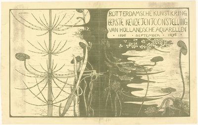 Katalogumschlag mit Wasserpflanzen von Theo van Hoytema