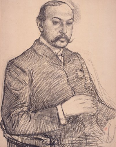 Porträt von Francis Vielé-Griffin von Théo van Rysselberghe