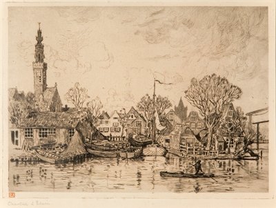 Werft in Edam (Niederlande) von Théo van Rysselberghe